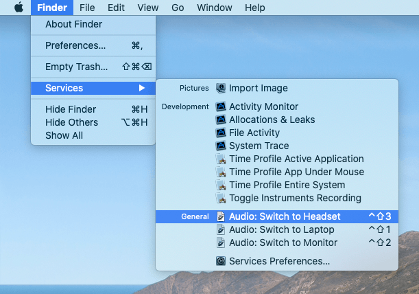 Finder example